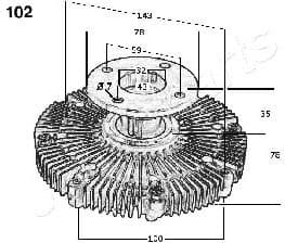 Clutch, radiator fan VC102 - image 3