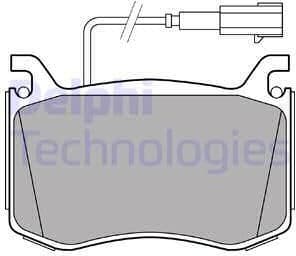 Brake Pad Set, disc brake LP3380
