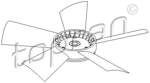 Fan Wheel, engine cooling 401 191