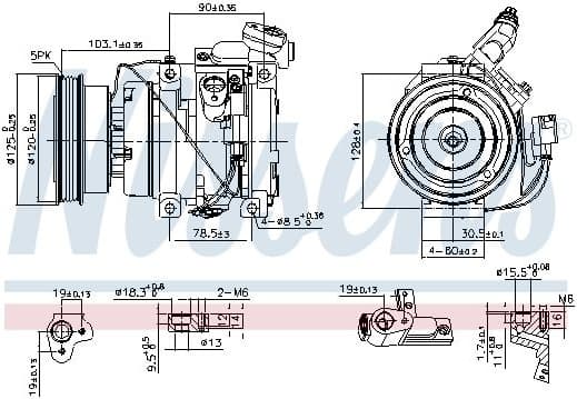 Compressor, air conditioning ** FIRST FIT ** 89576