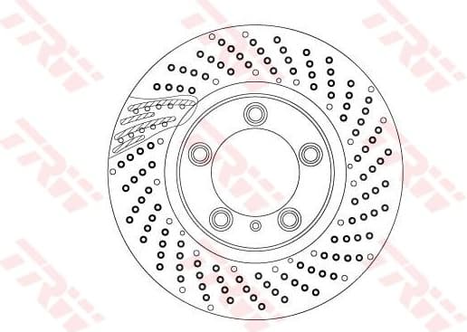 Brake Disc TRW SINGLE DF6541S