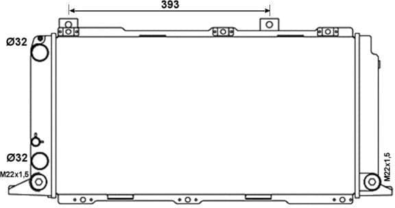 Heat Exchanger, interior heating EASY FIT 54375