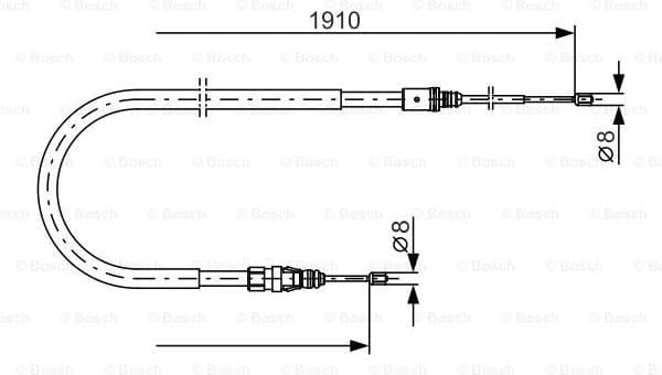 Cable, parking brake 1 987 482 323