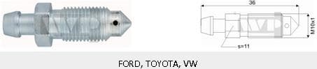 Brake cylinder bleeder SN019
