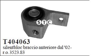 Silentblock front axle T404063