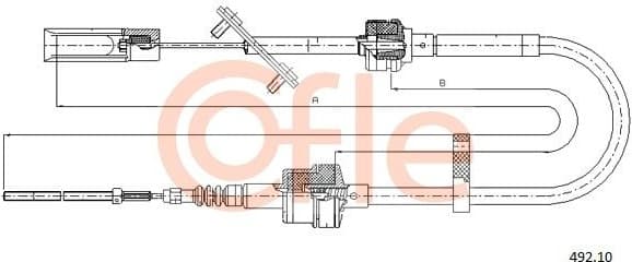 Cable Pull, clutch control 492.10