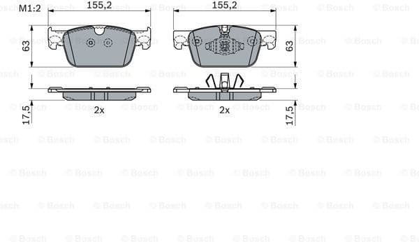 Brake Pad Set, disc brake 0 986 424 333