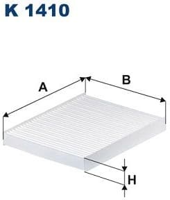 Filter, cabin air K 1410