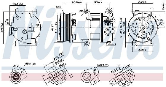 Compressor, air conditioning ** FIRST FIT ** 890418