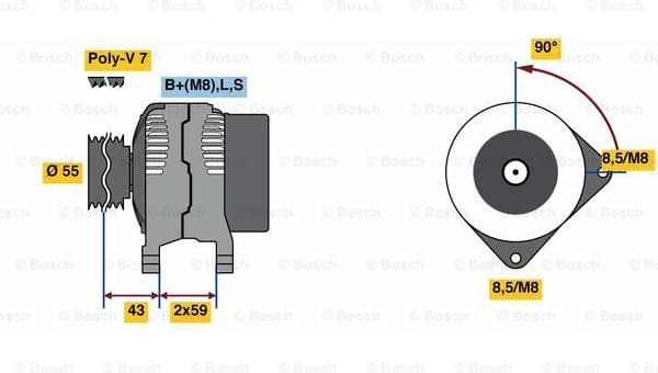 Alternator 0986081220