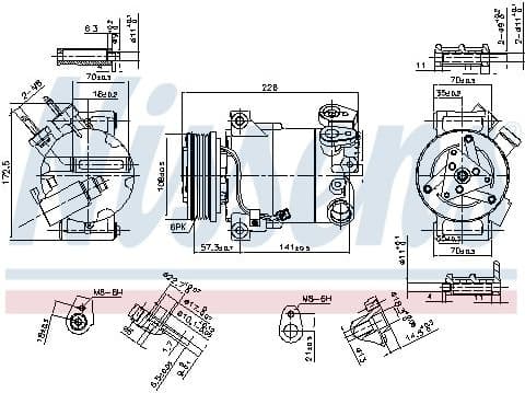 Compressor, air conditioning ** FIRST FIT ** 890215