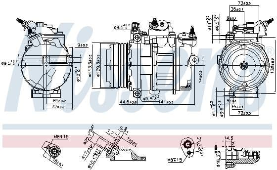 Compressor, air conditioning ** FIRST FIT ** 890419