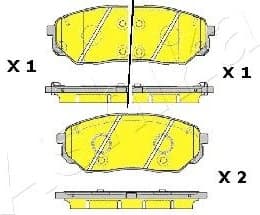 Brake Pad Set, disc brake 50-0K-K30 - image 2