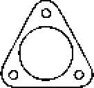 Gasket, exhaust pipe 027397H