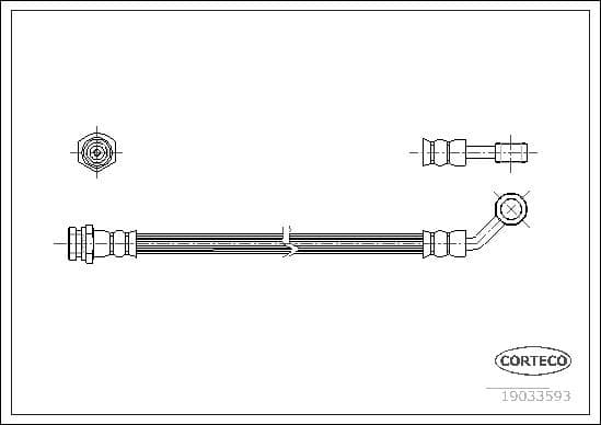 Brake Hose 19033593