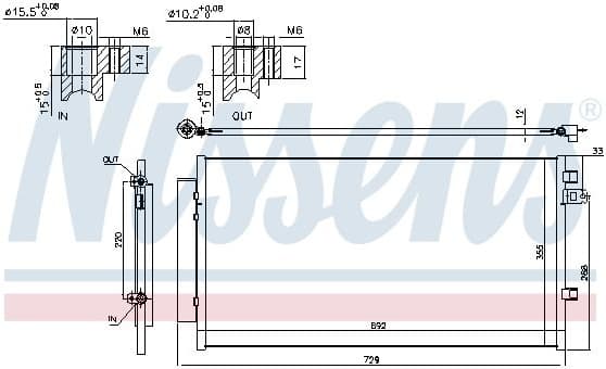 Condenser, air conditioning ** FIRST FIT ** 940692