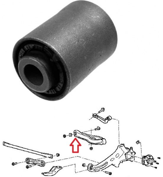 Silentblock rear axle 35548 01