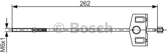 Cable, parking brake 1 987 482 337