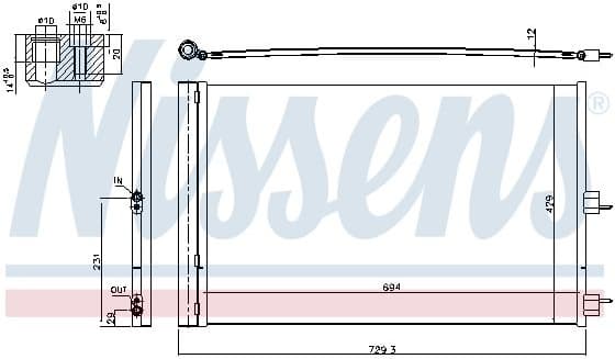 Condenser, air conditioning ** FIRST FIT ** 940660