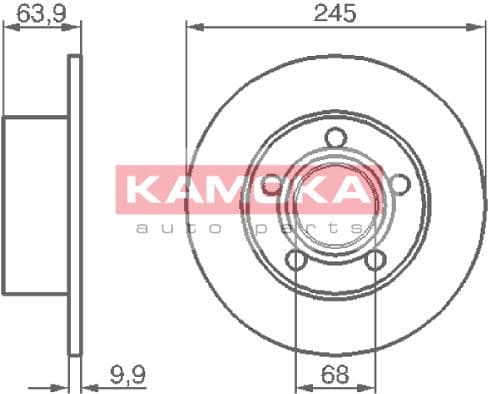 Brake discs kit rear, (2pcs) 103642 - image 5