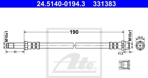 Brake Hose 24514001943