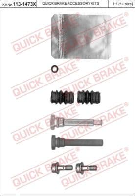 Guide Sleeve Kit, brake caliper 113-1473X