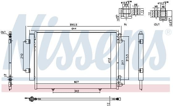 Condenser, air conditioning ** FIRST FIT ** 940691