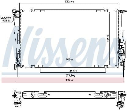Radiator, engine cooling ** FIRST FIT ** 60832