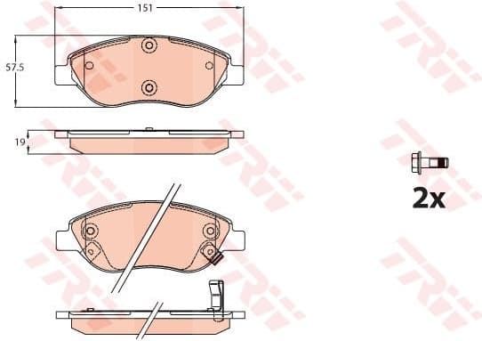 Brake Pad Set, disc brake GDB2228