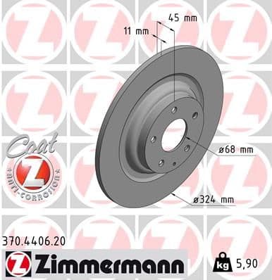 Brake Disc COAT Z 370.4406.20