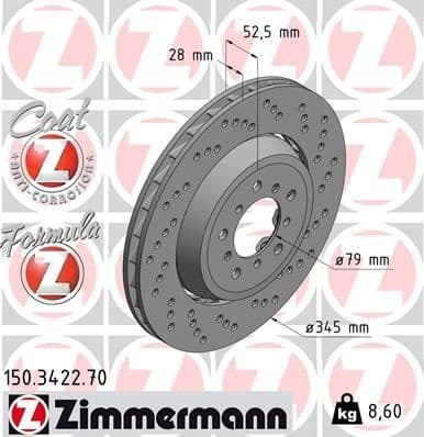 Brake Disc 150.3422.70