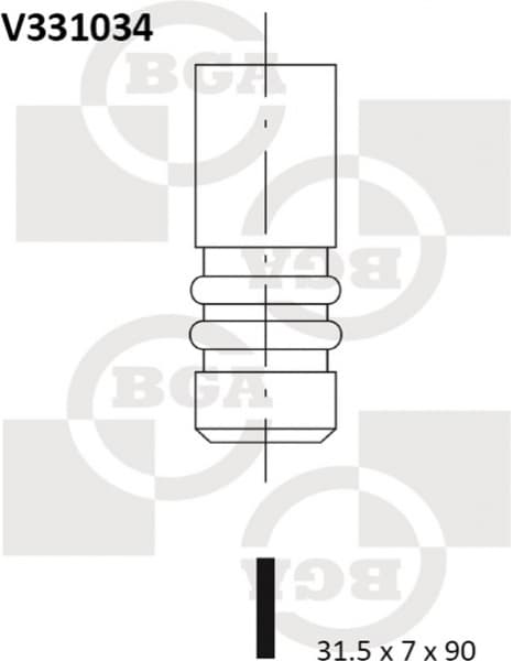 Valve exhaust V331034