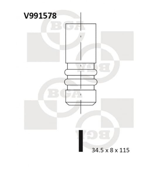 Valve exhaust V991578