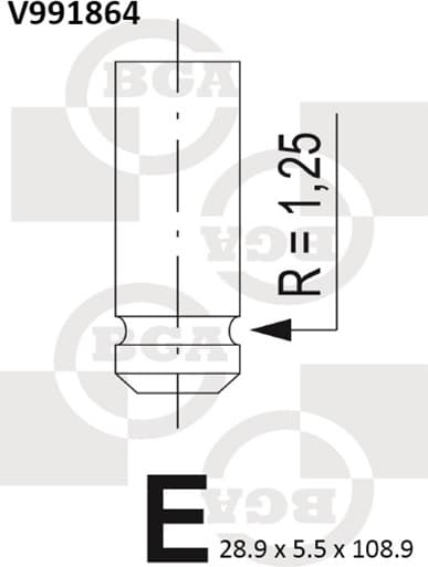 Valve exhaust V991864