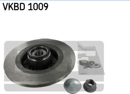 Brake disc with bearing, Top Quality VKBD1009