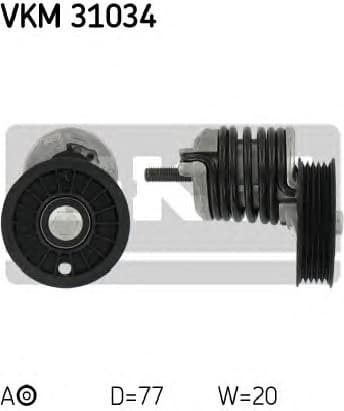 Tensioner belt VKM31034