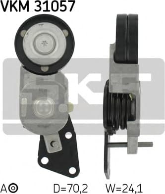 Tensioner belt VKM31057