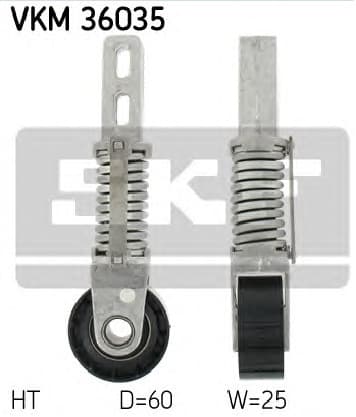 Tensioner belt VKM36035