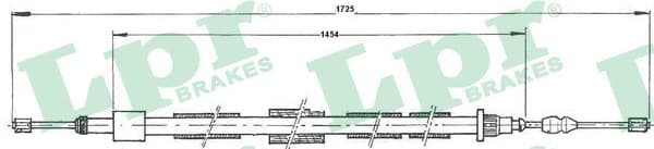 Cable, parking brake C0615B