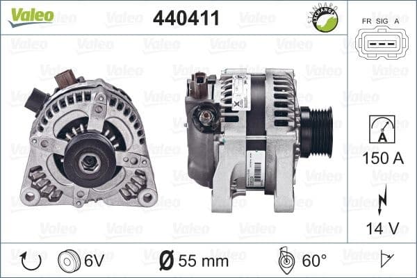 Alternator VALEO RE-GEN REMANUFACTURED VAL 440411