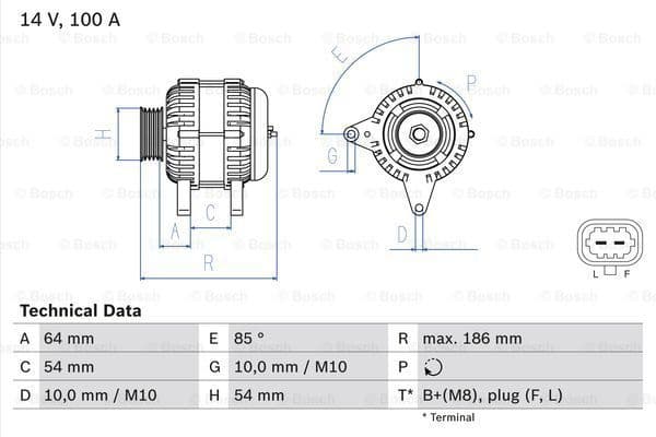 Alternator 0986083420