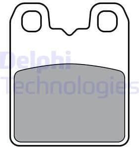 Brake Pad Set, disc parking brake LP3382