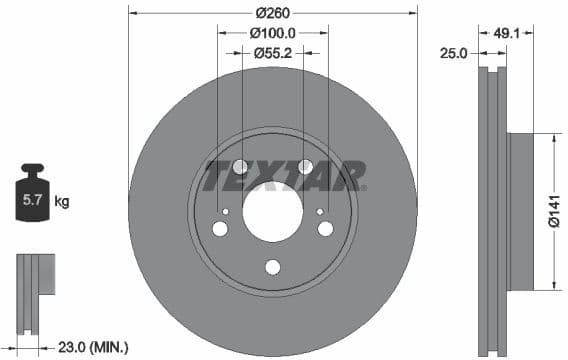 Brake Disc PRO 92096903