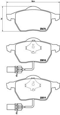 Brake Pad Set, disc brake XTRA LINE P85085X