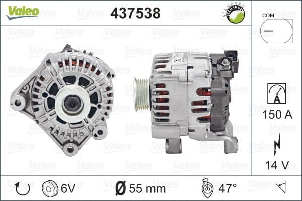 Alternator VALEO RE-GEN REMANUFACTURED VAL 437538