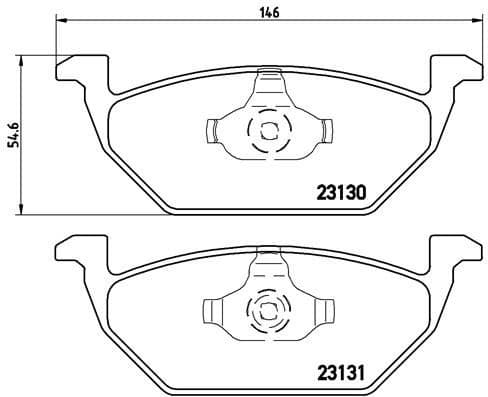 Brake Pad Set, disc brake XTRA LINE P85041X