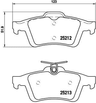Brake Pad Set, disc brake XTRA LINE P24148X