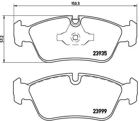 Brake Pad Set, disc brake XTRA LINE P06035X