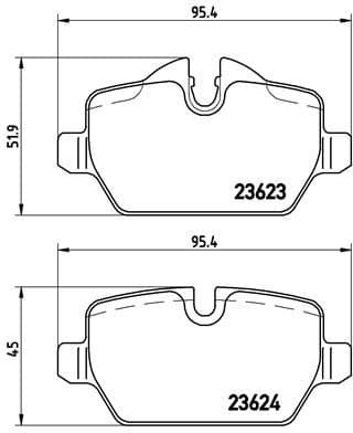 Brake Pad Set, disc brake XTRA LINE P06037X