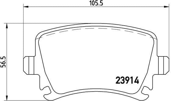 Brake Pad Set, disc brake XTRA LINE P85073X
